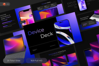 UI Mobile Mockup Powerpoint Template
